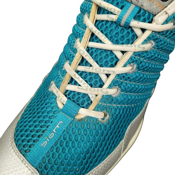 Ecco Biom Train Women’s Sz 9 EU 40 Natural Motion Training Shoes White Gray Teal - Picture 12 of 16